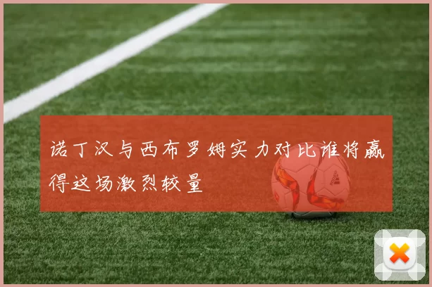 诺丁汉与西布罗姆实力对比谁将赢得这场激烈较量